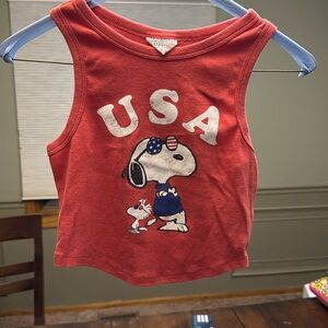 Peanuts crop top - USA